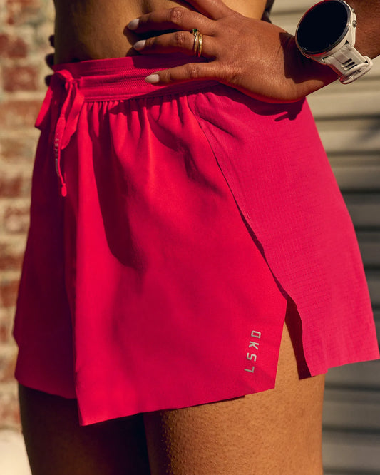 Accelerate 3" High-Rise Running Short - Scarlet