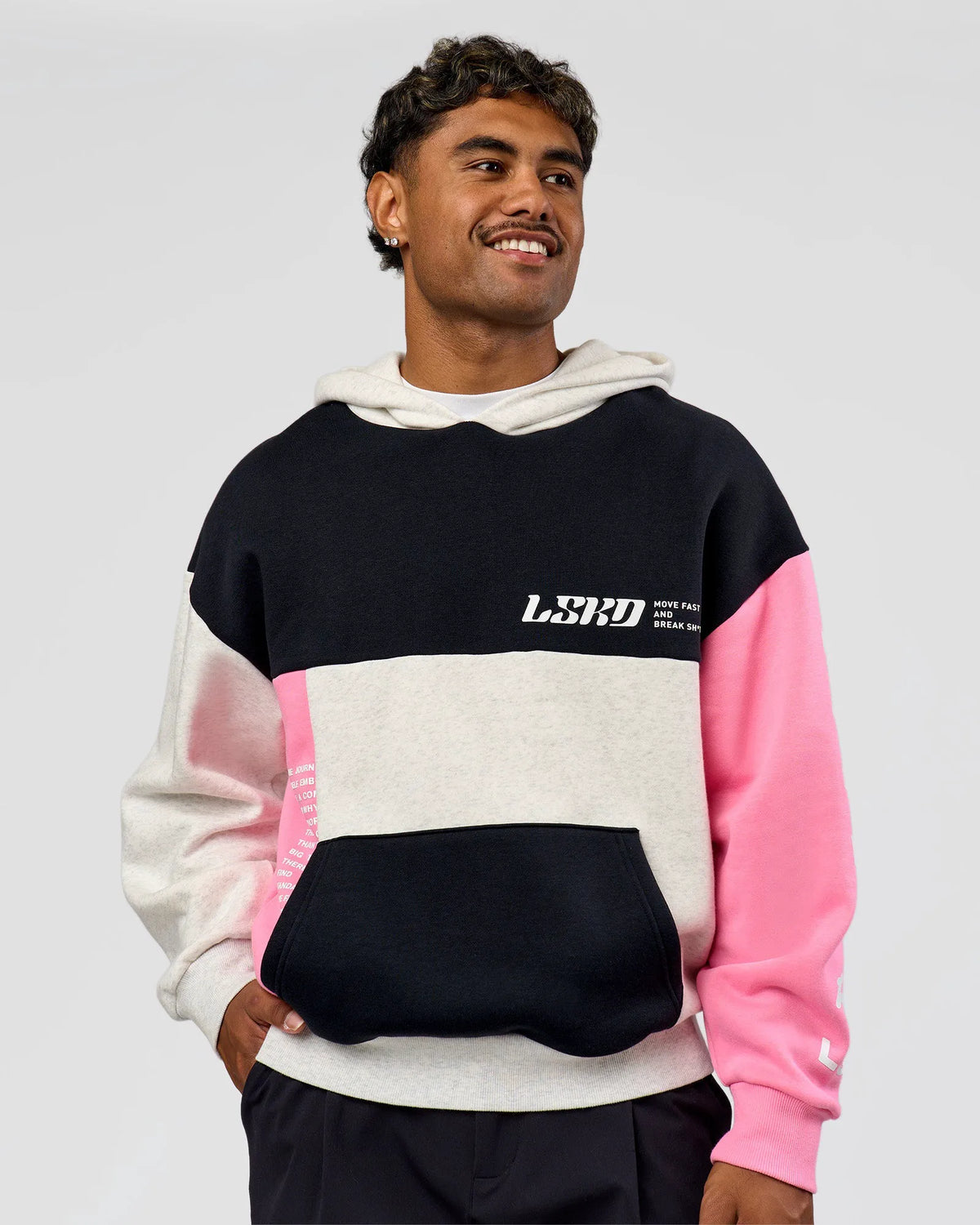 Caviar-Candy Pink-Grey Marl