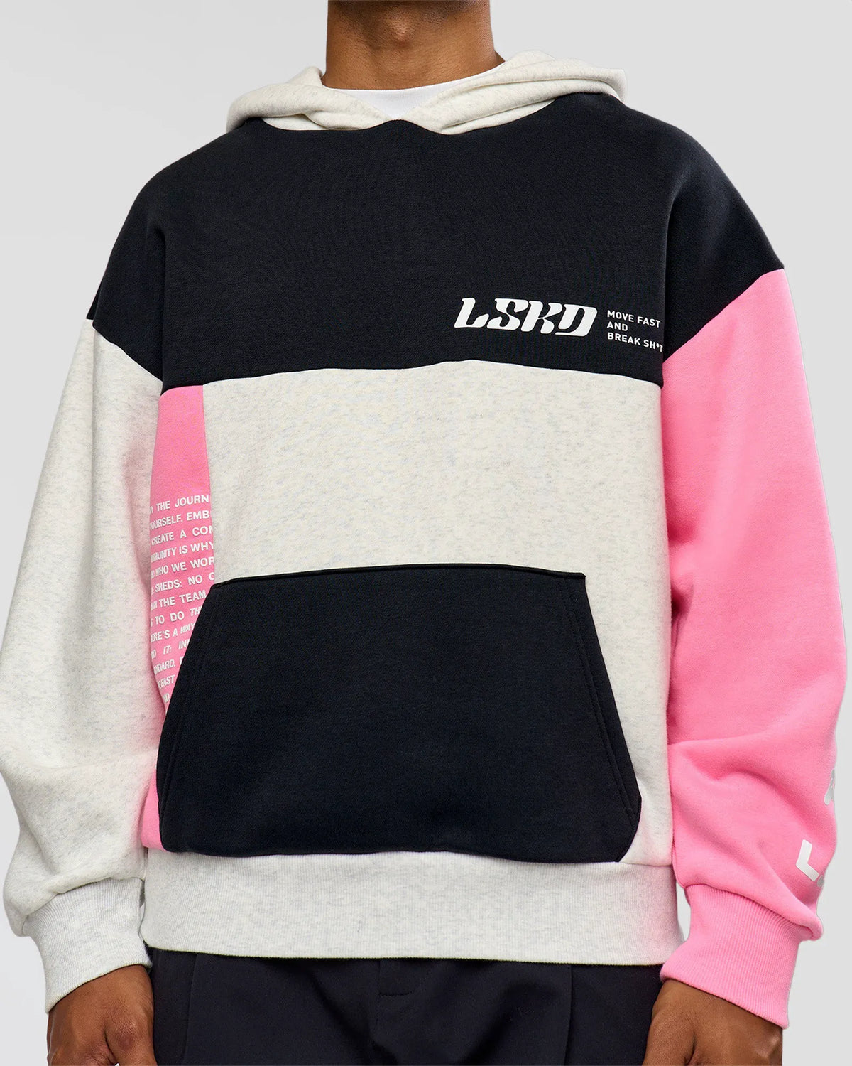 Caviar-Candy Pink-Grey Marl