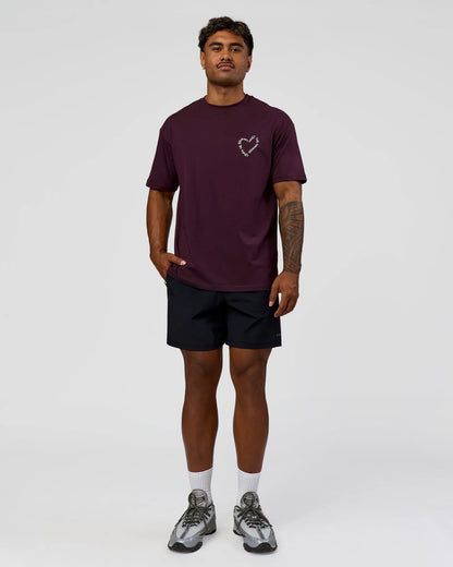 Midnight Plum-White