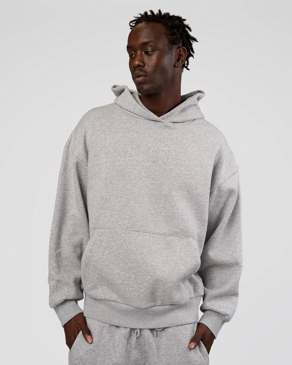 MVP Oversized Hoodie - Lt Grey Marl | Official Brand