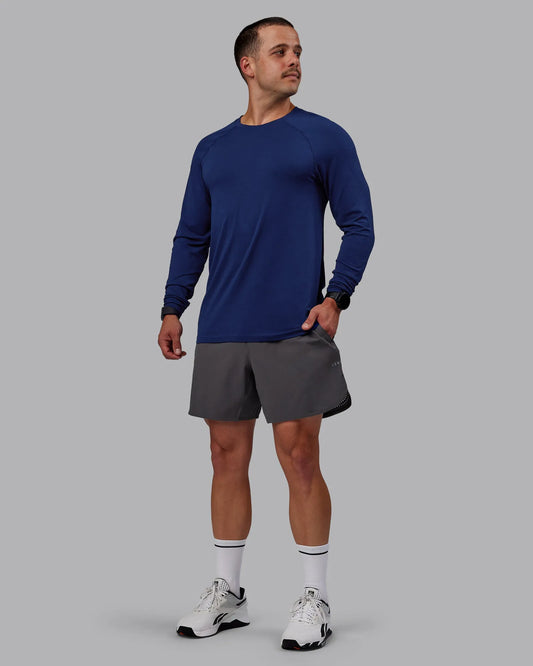 AeroFLX+ Seamless Long Sleeve Tee - Midnight Blue/Midnight Blue