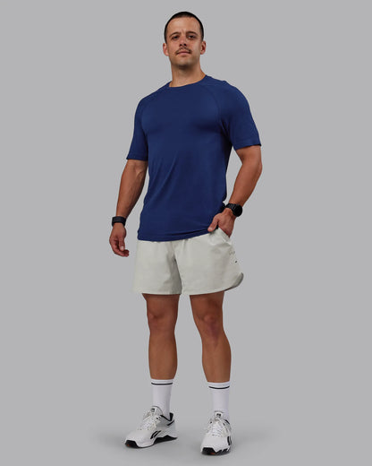 AeroFLX+ Seamless Tee - Midnight Blue/Midnight Blue