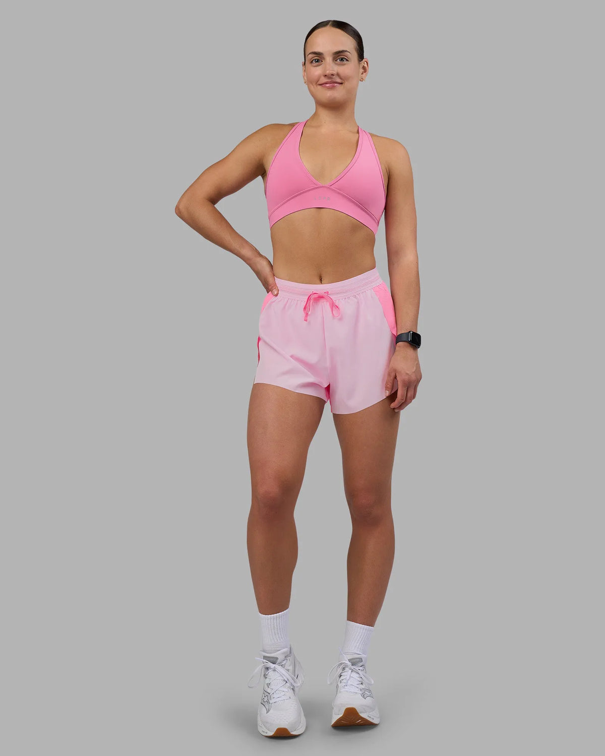 Accelerate 3" High-Rise Running Short – Candy Pink/Marshmallow