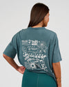 Transformative Teal Washed-White
