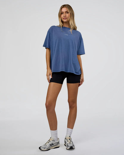 Midnight Blue Washed-White