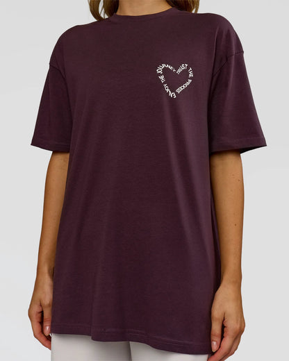 Midnight Plum-White