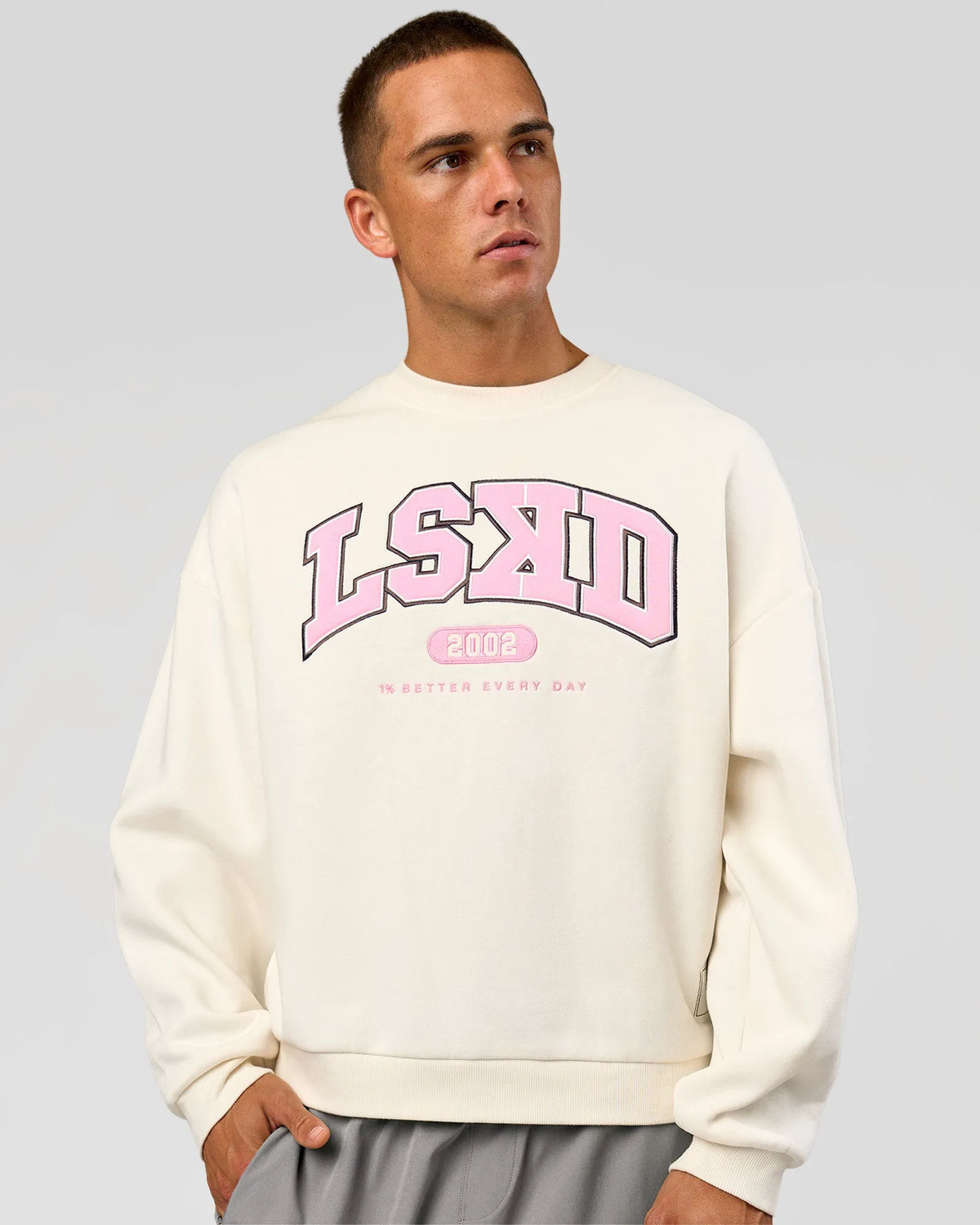 Off White-Pink Rose