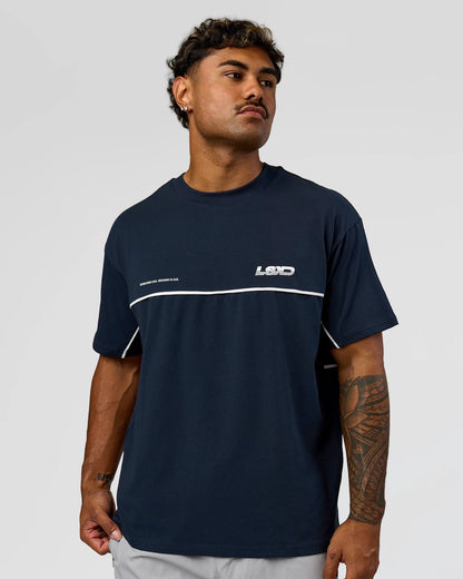 Midnight Navy-White