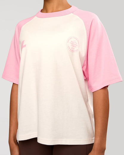 Off White-Pink Rose
