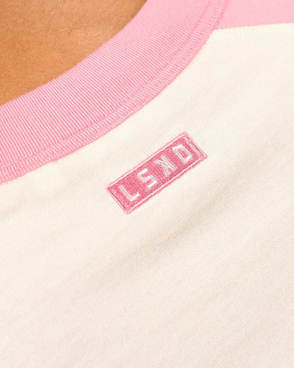 Off White-Pink Rose